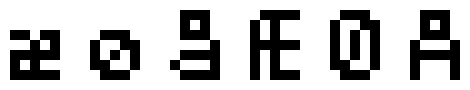 Danish characters in 5x7 format
