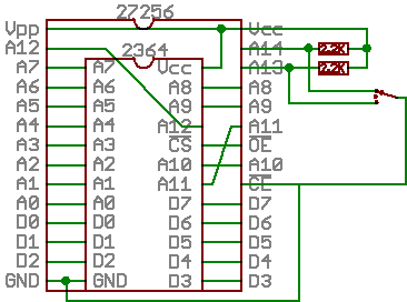 24 to 28 pin EPROM